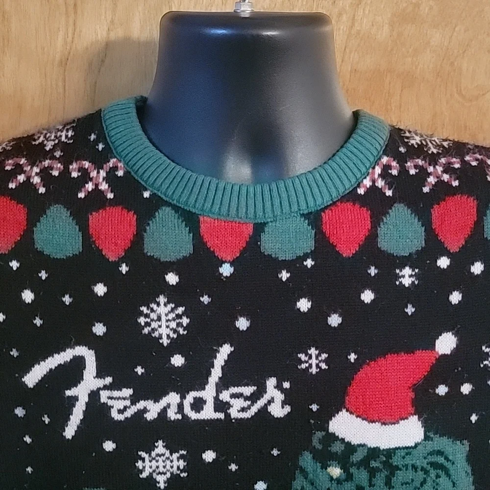 Fender® 2023 T-Rex Ugly Christmas Sweater Size Small - Picture 2 of 6